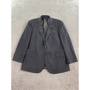 Brooks Brothers Suit Jacket 48 R Gray Wool Solid 346 Stretch Designer Luxury